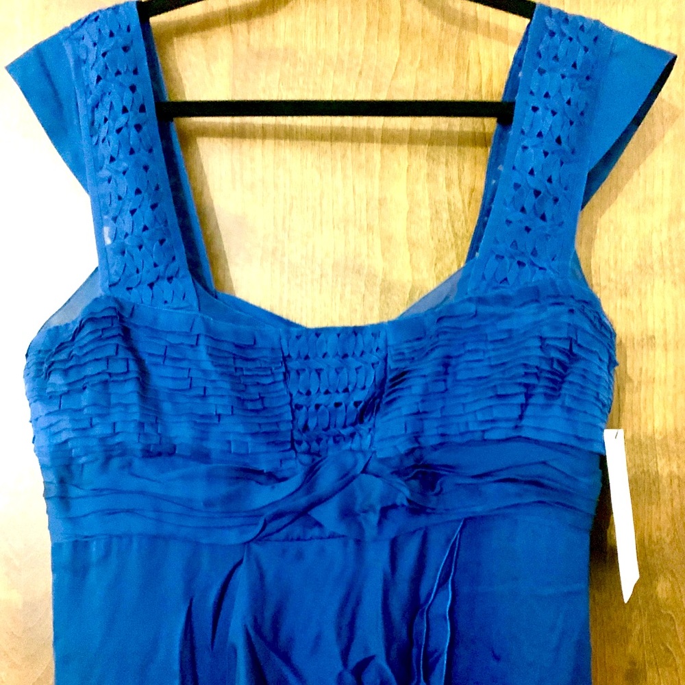 Valentino Pleated Silk Tiered Dress